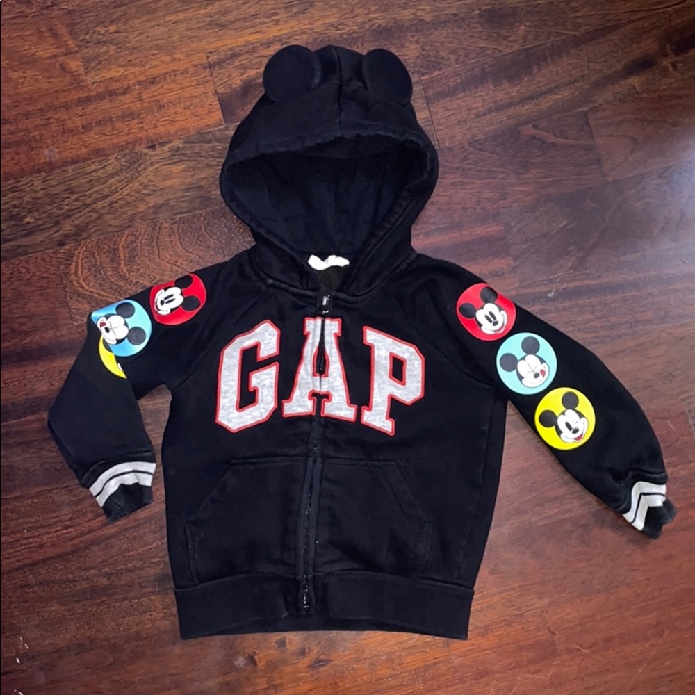 Gap Disney Mickey Mouse zip hoodie toddler 4T